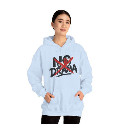 No Drama Womens Hooded Sweatshirt, Cozy Hoodie, Casual Gift, Relaxed Style, Everyday Wear, Funny Sweatshirt