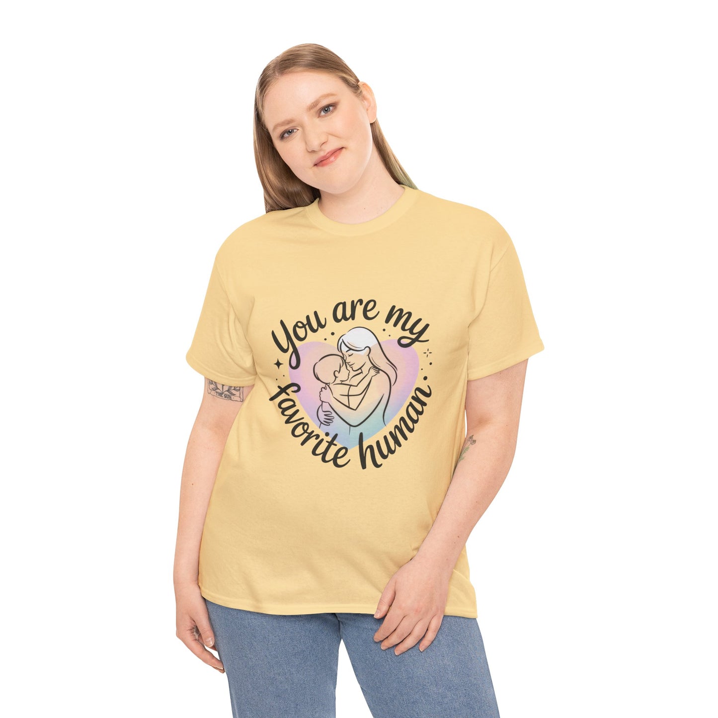You Are My Favorite Human T-Shirt, Cute Mother and Child Shirt, Gift for Mom or Baby Shower, Mother's Day Gift