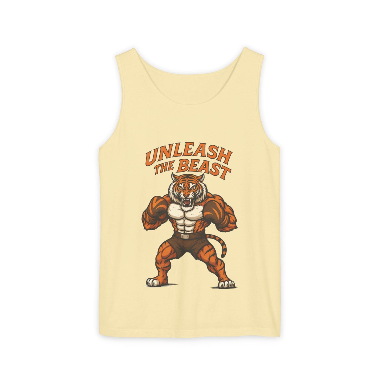 Unleash The Beast Tiger Gym Tank Top - Mens Workout Muscle Tank, Fitness Motivation Sleeveless Shirt, Bodybuilding Top, Strong Beast Gym Top
