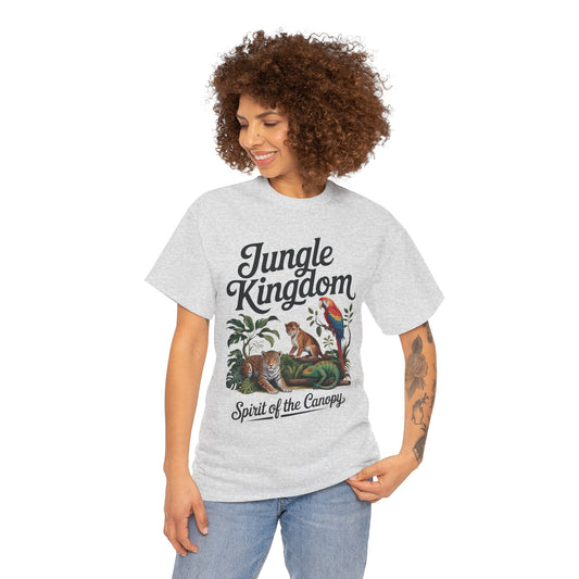 Mens Jungle Kingdom Tee - Nature Lover T-Shirt, Animal Graphic Tee, Eco-Friendly Gift, Summer Fashion, Adventure Outfit