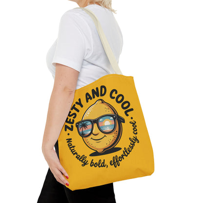 Zesty Lemon Tote Bag - Fun & Bold Carry-All for Everyday Use, Summer, Beach Days, Gifts, Eco-Friendly Shopping, Large Tote Bag