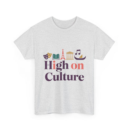 High on Culture Womens T-Shirt, Feminine Artistic Graphic Tee, Art Fashion