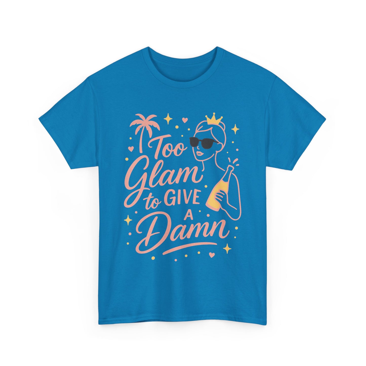 Too Glam to Give a Damn Bridal Party Shirt, Bachelorette Party Tee, Bridesmaid Wedding Tee, Hen Party Top, Bridal Shower,  Bridesmaids Gift