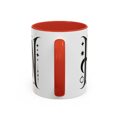 Gothic Halloween Mug, Vintage Typography Coffee Cup, Retro Spooky Aesthetic Gift, Minimal Witchy Academia Drinkware, Coffee Mug (11, 15oz)