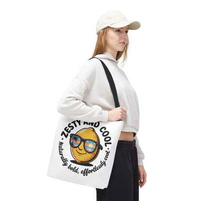 Zesty Lemon Tote Bag - Fun & Bold Carry-All for Everyday Use, Summer, Beach Days, Gifts, Eco-Friendly Shopping, Large Tote Bag
