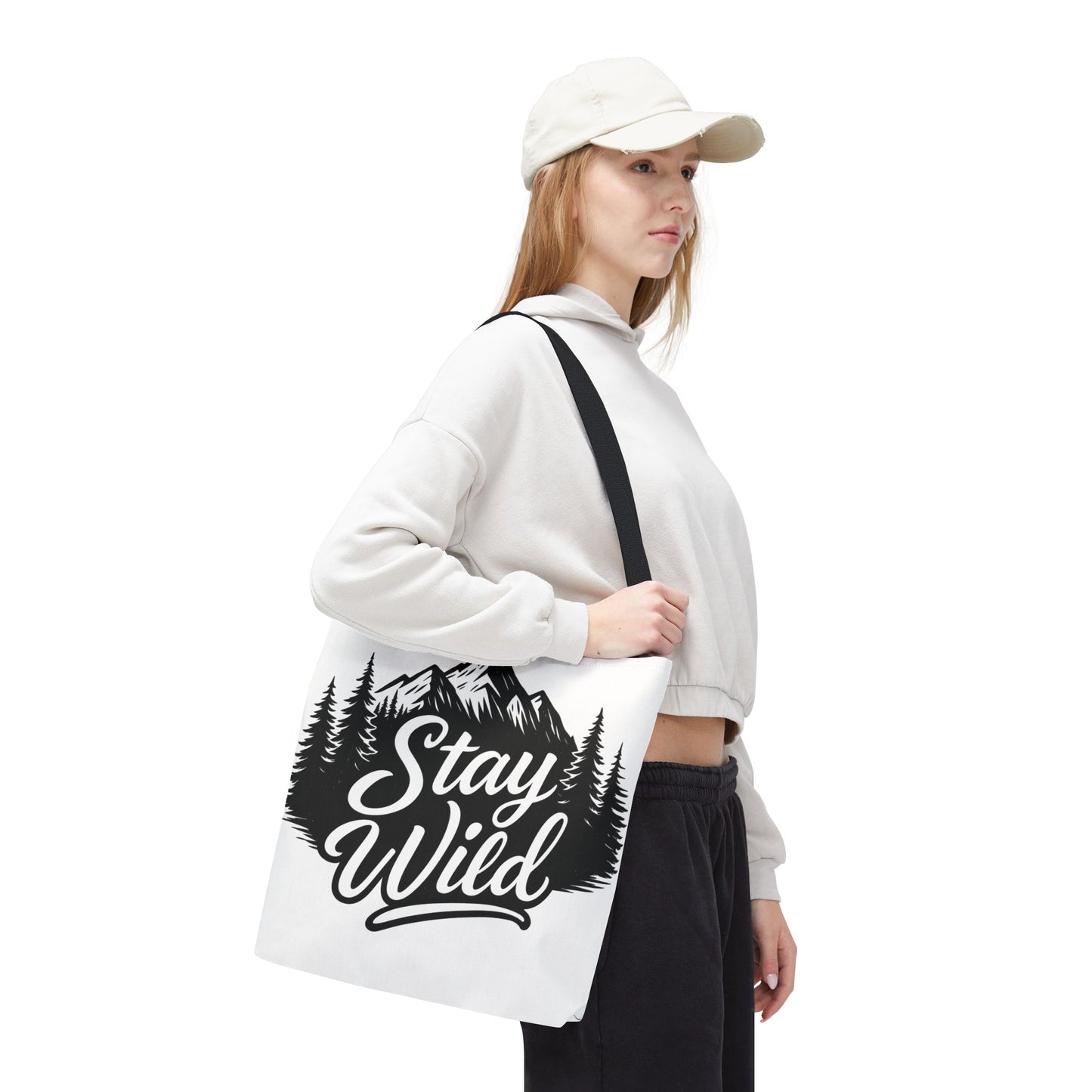 Stay Wild Tote Bag | Eco-friendly Shopping Bag, Adventure Tote, Outdoor Enthusiast Gift, Stylish Carryall, Perfect for Summer Adventures