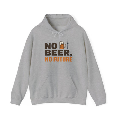 Mens Heavy Blend™ Hooded Sweatshirt, No Beer No Future Funny Beer Hoodie for Men