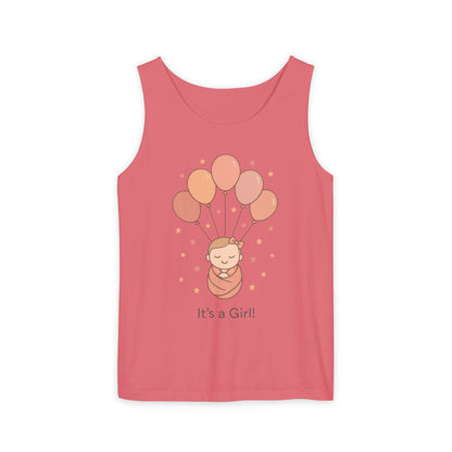 It's a Girl! Baby Shower Tank Top, Baby Girl Pregnancy Announcement Shirt, Gender Reveal Mom To Be Gift, Expecting Baby Shower Top