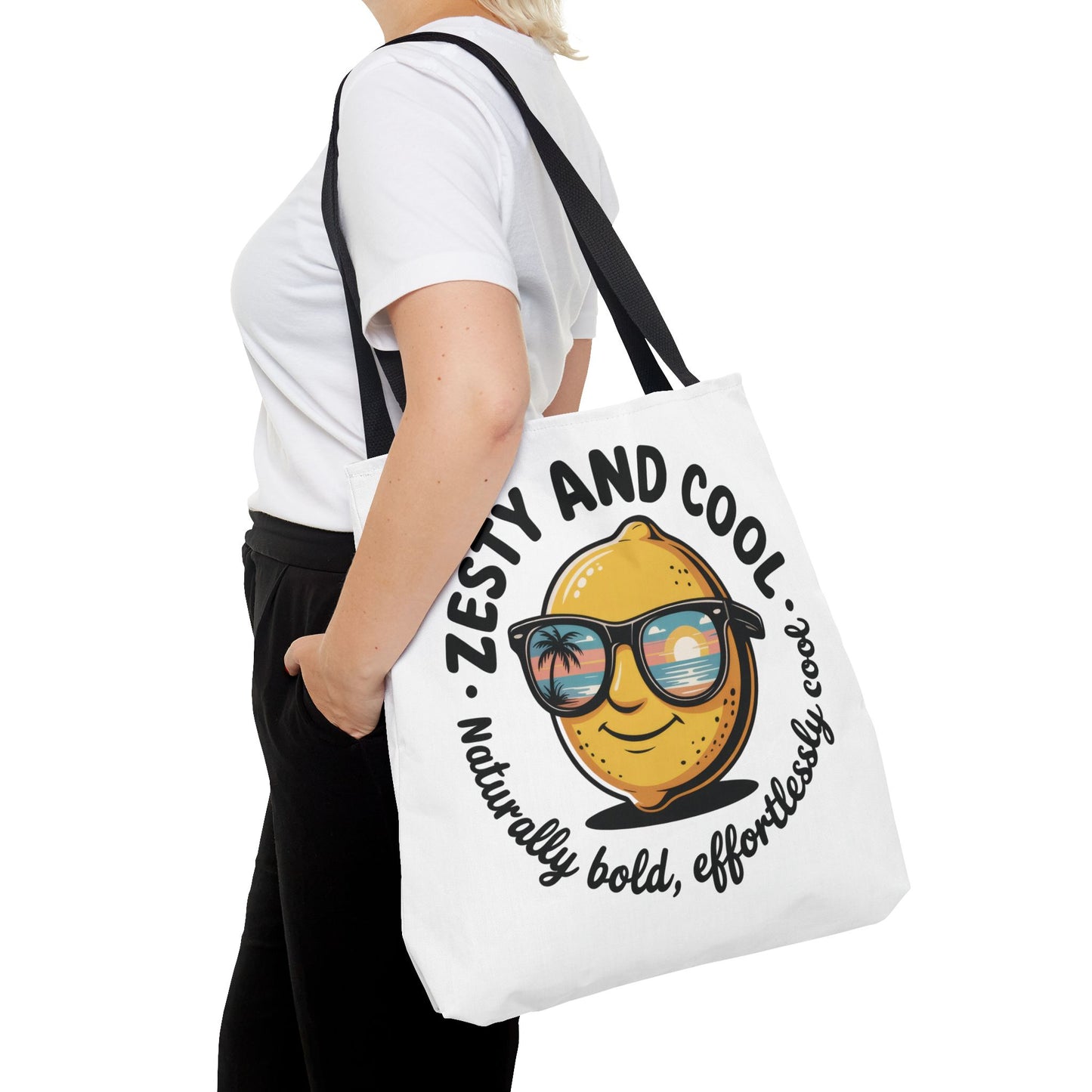Zesty Lemon Tote Bag - Fun & Bold Carry-All for Everyday Use, Summer, Beach Days, Gifts, Eco-Friendly Shopping, Large Tote Bag