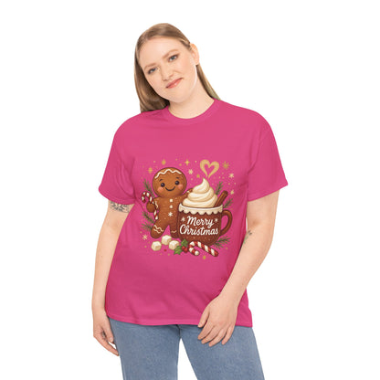 Gingerbread - Hot Cocoa Women's Christmas T-Shirt, Cozy Holiday Tee