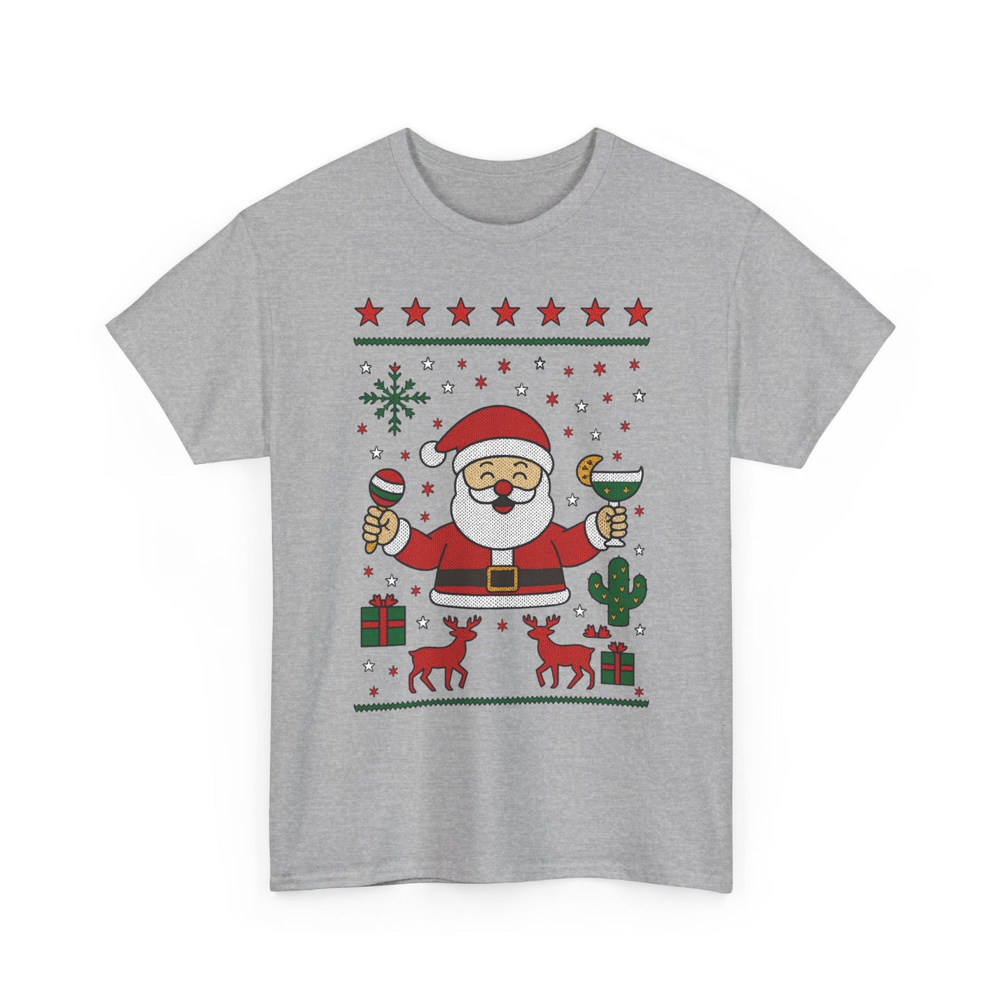 Women's Funny Santa Christmas Shirt, Festive Holiday Party Tee