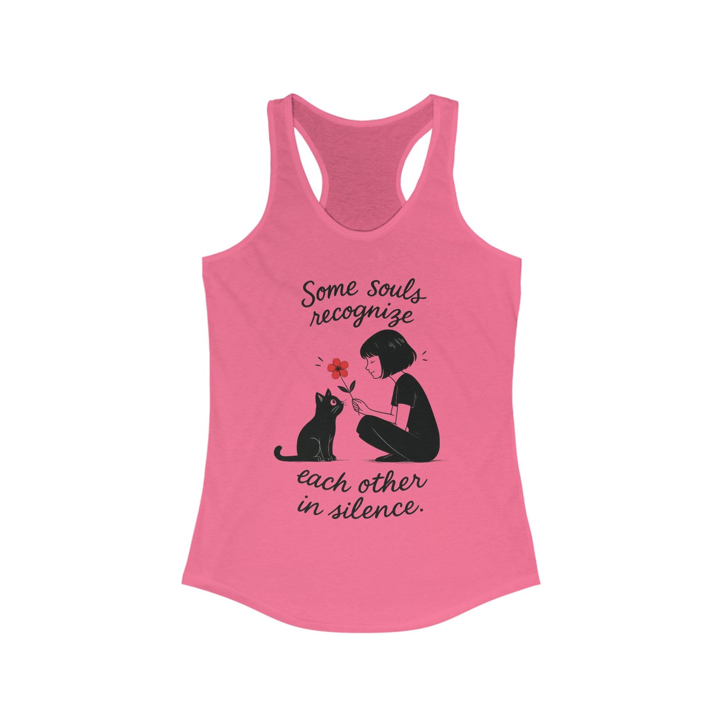 Soul Connection Women's Racerback Tank, Cat Lover Gift, Pet Memorial Shirt, Nature Lover Clothing, Inspirational Quote Top