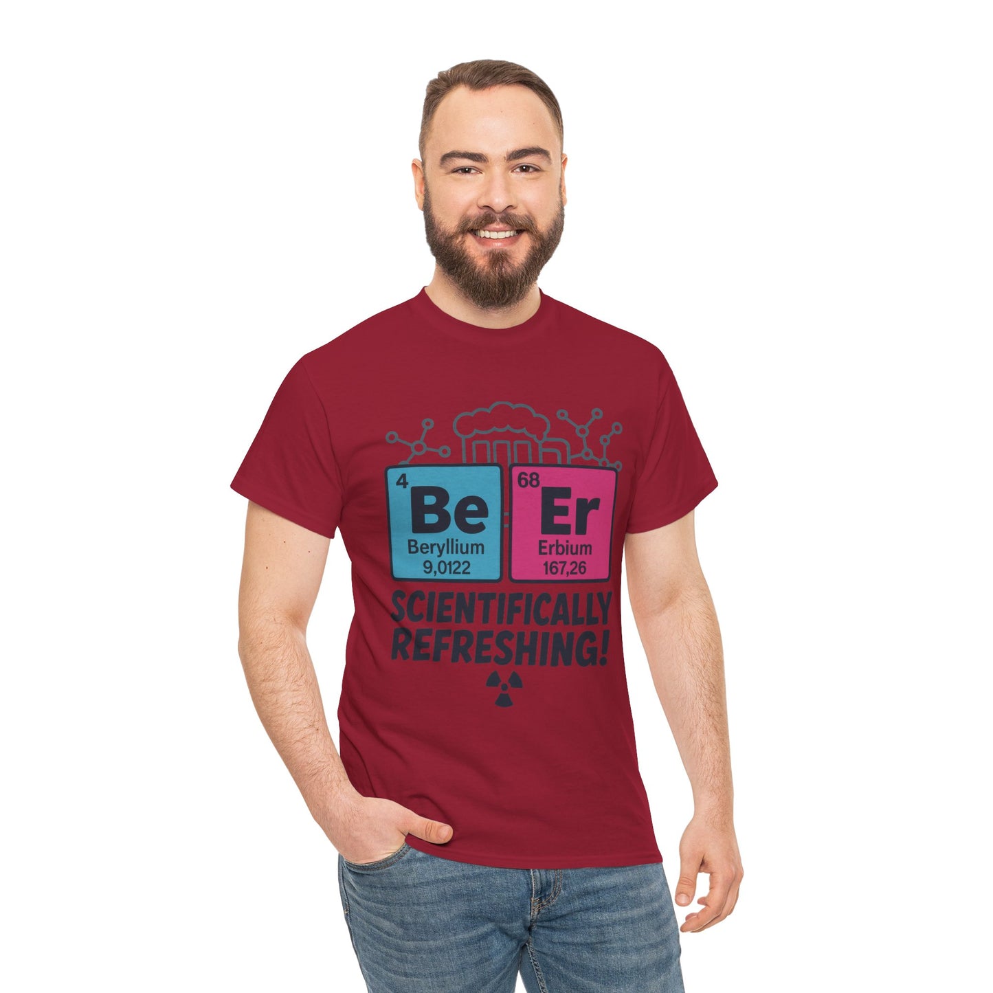 Mens Beer Science T-Shirt, Periodic Table Tee, Nerd Shirt for Him, Science Gift Tee, Chemistry Shirt, Science Lover Apparel, STEM Outfit