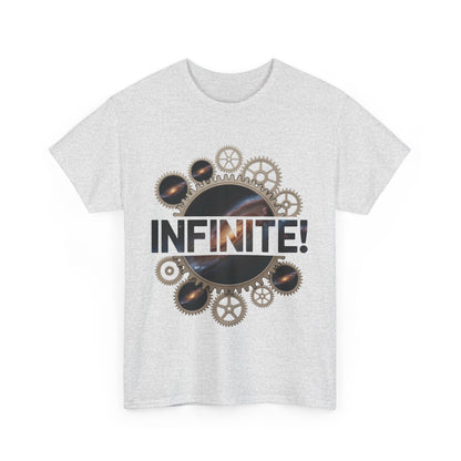 Steampunk Space Gears T-Shirt, Unisex Infinite Universe Graphic Tee, Cosmic Mechanical Design Tee for Sci-Fi & Engineering Lovers