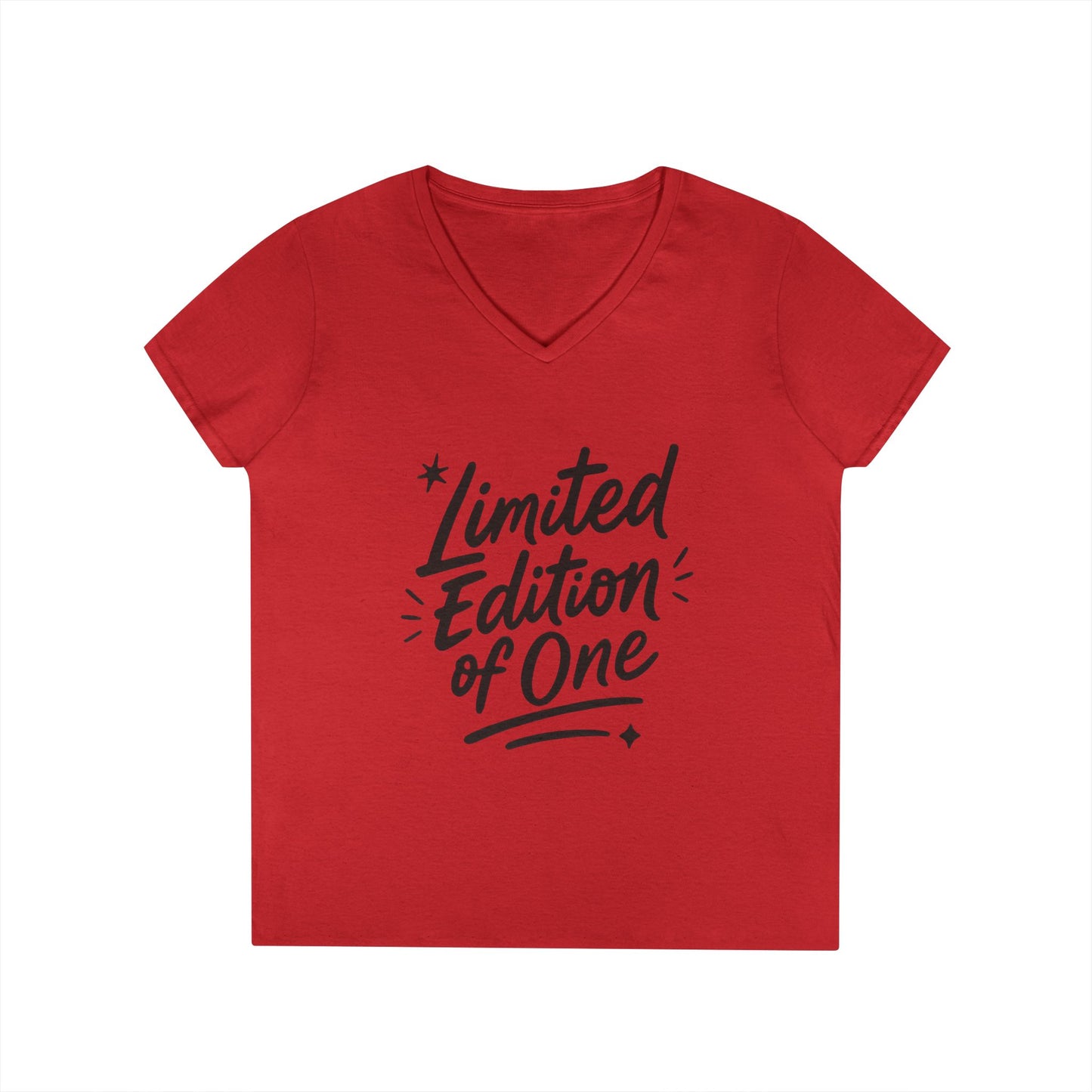 Limited Edition Ladies' V-Neck T-Shirt, Unique Gift for Her, Casual, Self-Confidence, Self-love, Positive Message Women's T-Shirt