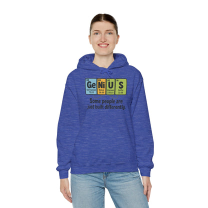Funny Womens Genius Hoodie, Periodic Table Science Pullover, Nerdy Chemistry Sweatshirt for Her, Science Lover Apparel, Funny Chemistry Gift