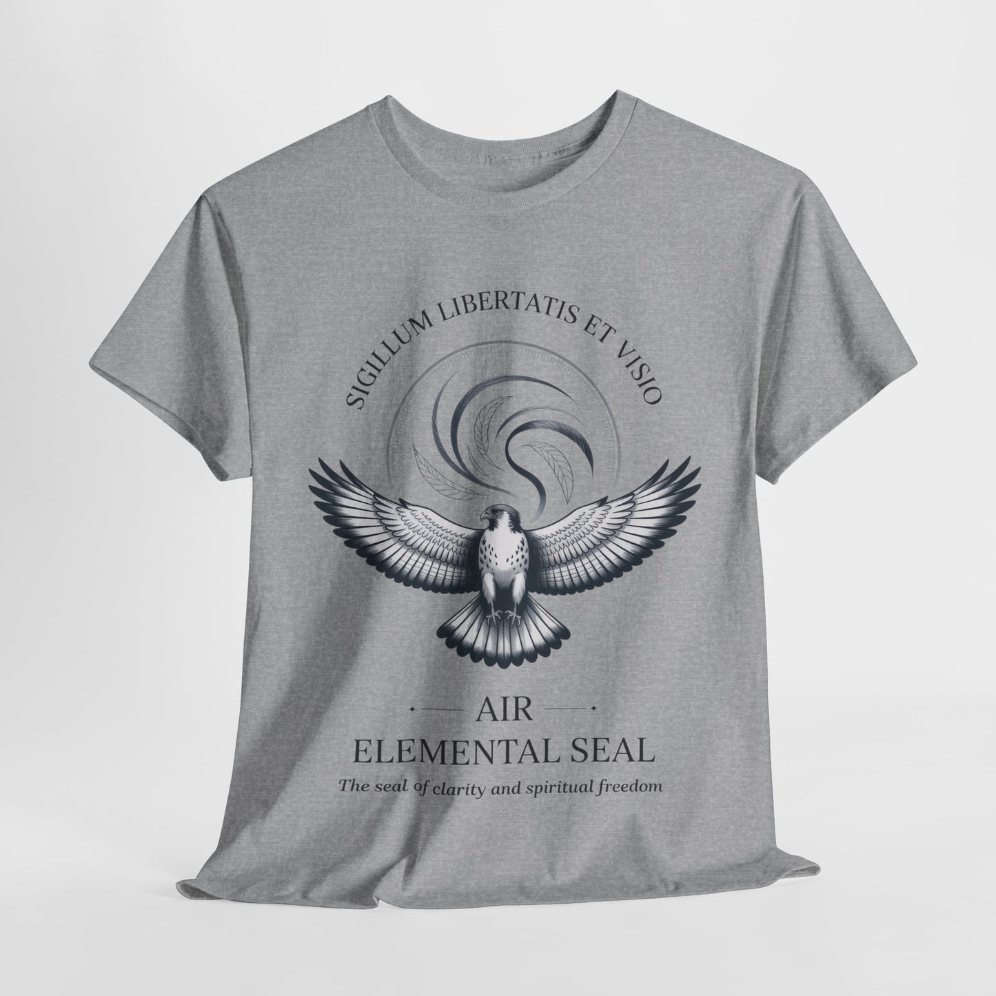 Air Elemental Seal Unisex Cotton Tee, Clarity & Spiritual Freedom Symbol Tee, Unisex Elemental Shirt, Vision Totem Gift, Spiritual Gift