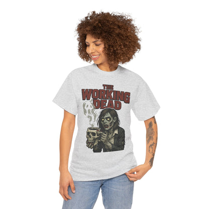 The Working Dead Women's Zombie Funny Office T-Shirt, Meeting Humor Tee, Halloween Work Tee