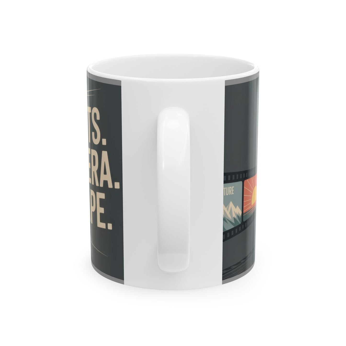 Vintage Movie Camera Ceramic Mug - Perfect Gift for Filmmakers, Photographers, Movie Lovers, Cinematic Coffee Cup, Retro Movie Lover Mug