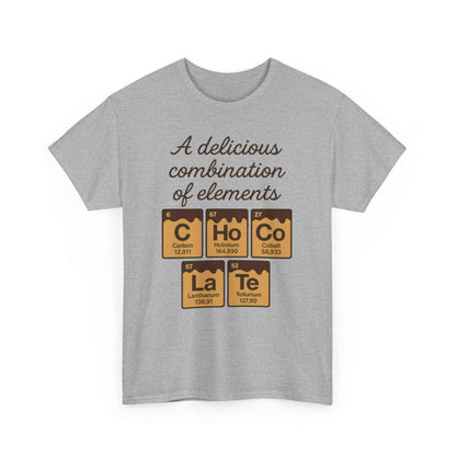 Funny Womens Chocolate T-Shirt, Element Shirt, Sweet Science Gift for Her, Science Humor Shirt, Geeky Gift, Chemistry Inspired Tee