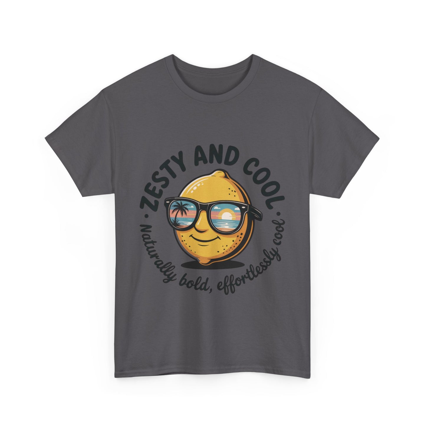 Zesty and Cool Mens Tee, Stylish Casual Shirt, Summer Outing Apparel, Fun Gift for Friends, Lemon Graphic T-Shirt, Birthday Present Idea