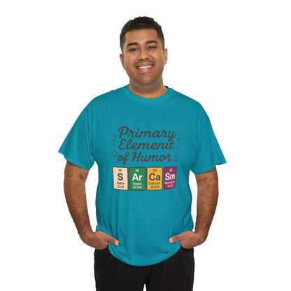 Funny Mens Science T-Shirt, Sarcasm Element of Humor Tee, Periodic Table Nerd Shirt for Him, Humor T-Shirt, Periodic Table Chemistry Humor