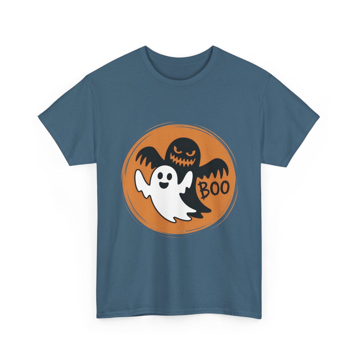 Halloween Ghost Men's T-Shirt, Cute Spooky BOO Tee, Men's Funny Scary Shirt for Men