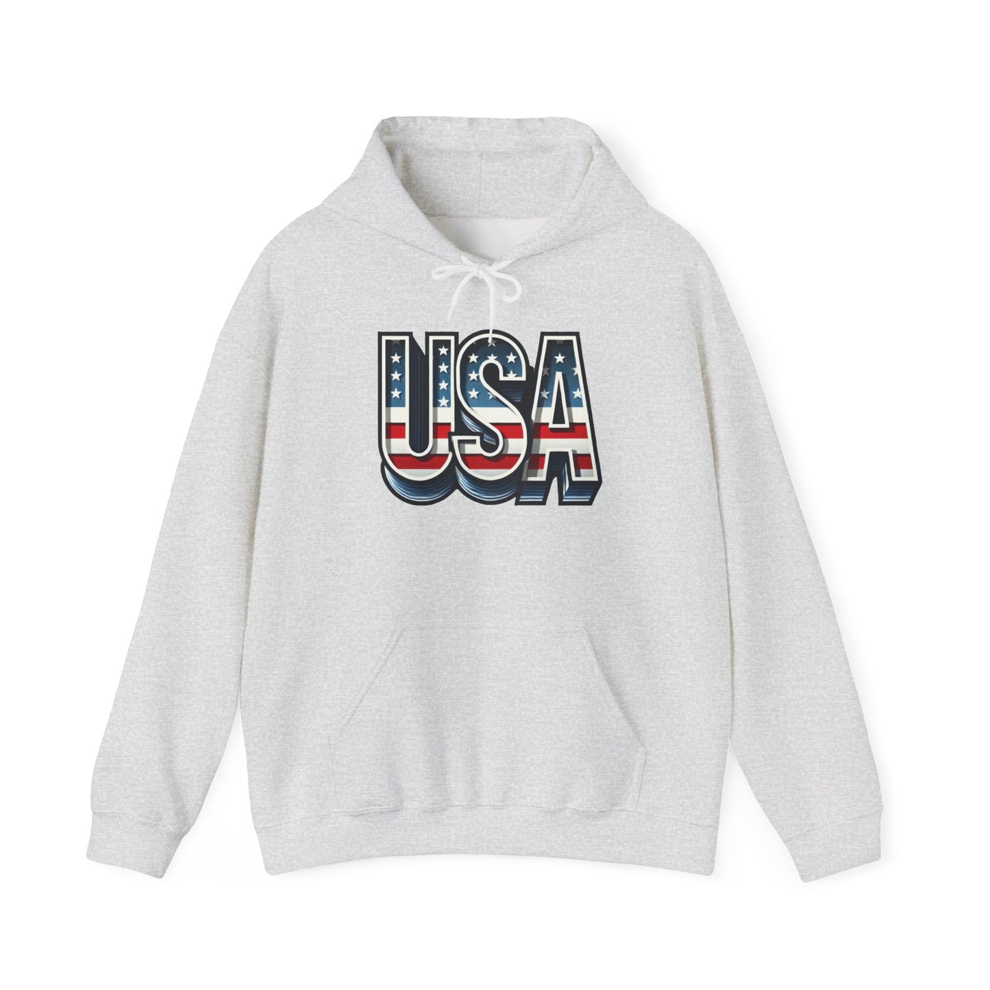 USA Flag Unisex Hoodie, Patriotic Sweatshirt, Independence Day Gift, American Pride Apparel, Casual Layering