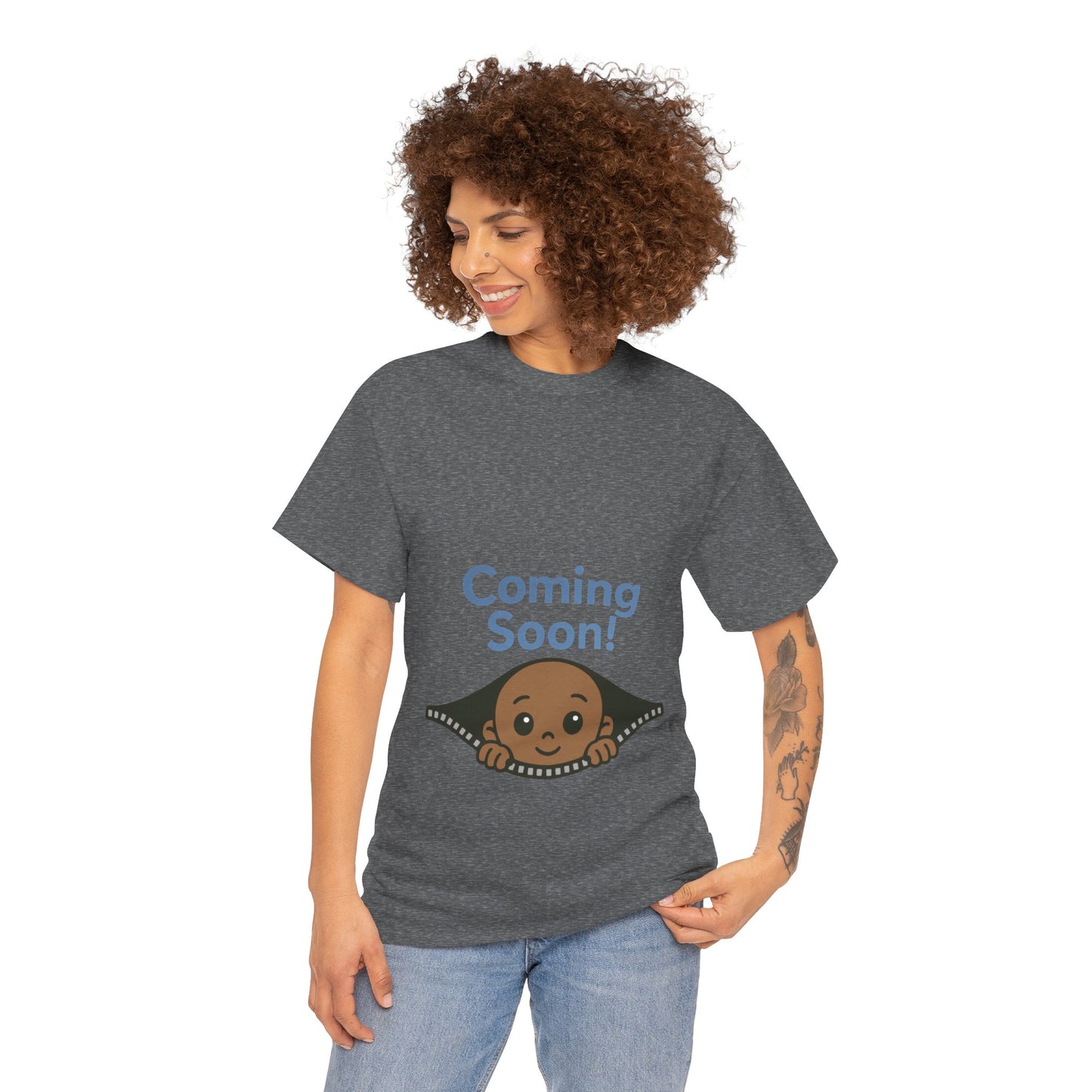 Coming Soon Maternity  Tee, Cute Baby Boy Pregnancy Announcement Tee, Funny Expecting Mom Gift, Gender Reveal Tee, Baby Shower Top