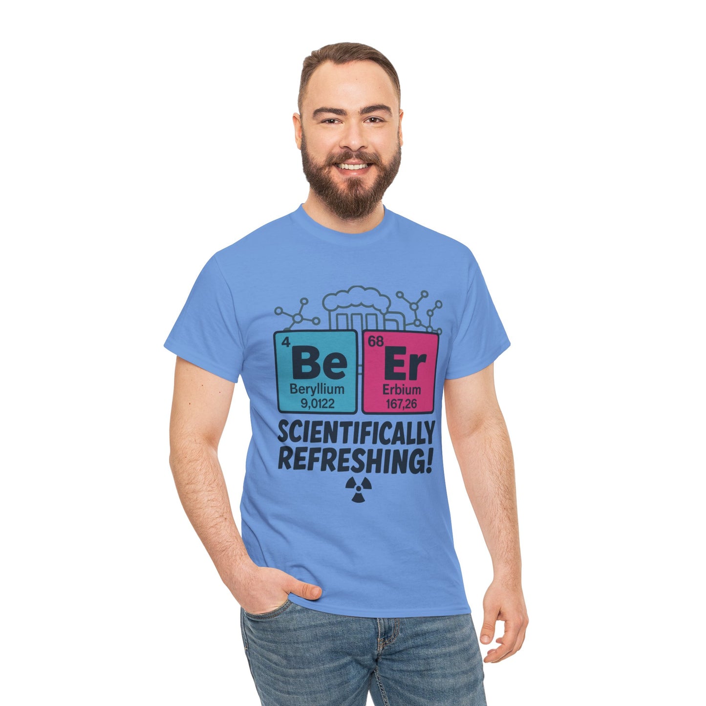 Mens Beer Science T-Shirt, Periodic Table Tee, Nerd Shirt for Him, Science Gift Tee, Chemistry Shirt, Science Lover Apparel, STEM Outfit