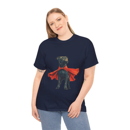 Superhero Dog Tee - Playful Pet Shirt, Gift for Dog Lovers, Fun Casual Wear, Perfect for Birthdays