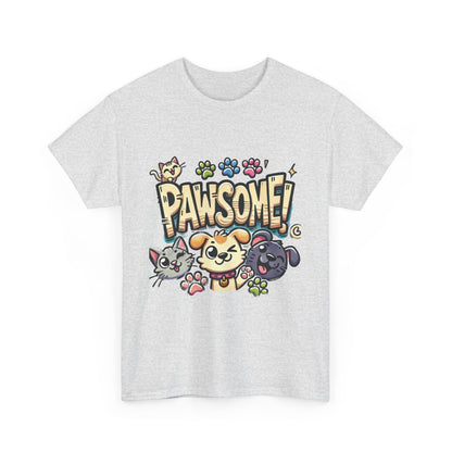 Pawsome Pets Unisex Heavy Cotton Tee, for Pet Lovers, Animal Enthusiasts, Gift for Animal Lovers, Cute Pet Shirt, Fun Animal Tee