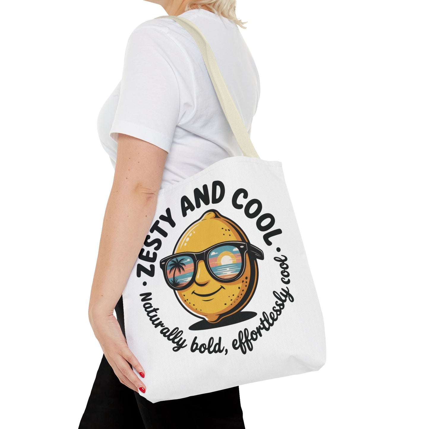 Zesty Lemon Tote Bag - Fun & Bold Carry-All for Everyday Use, Summer, Beach Days, Gifts, Eco-Friendly Shopping, Large Tote Bag
