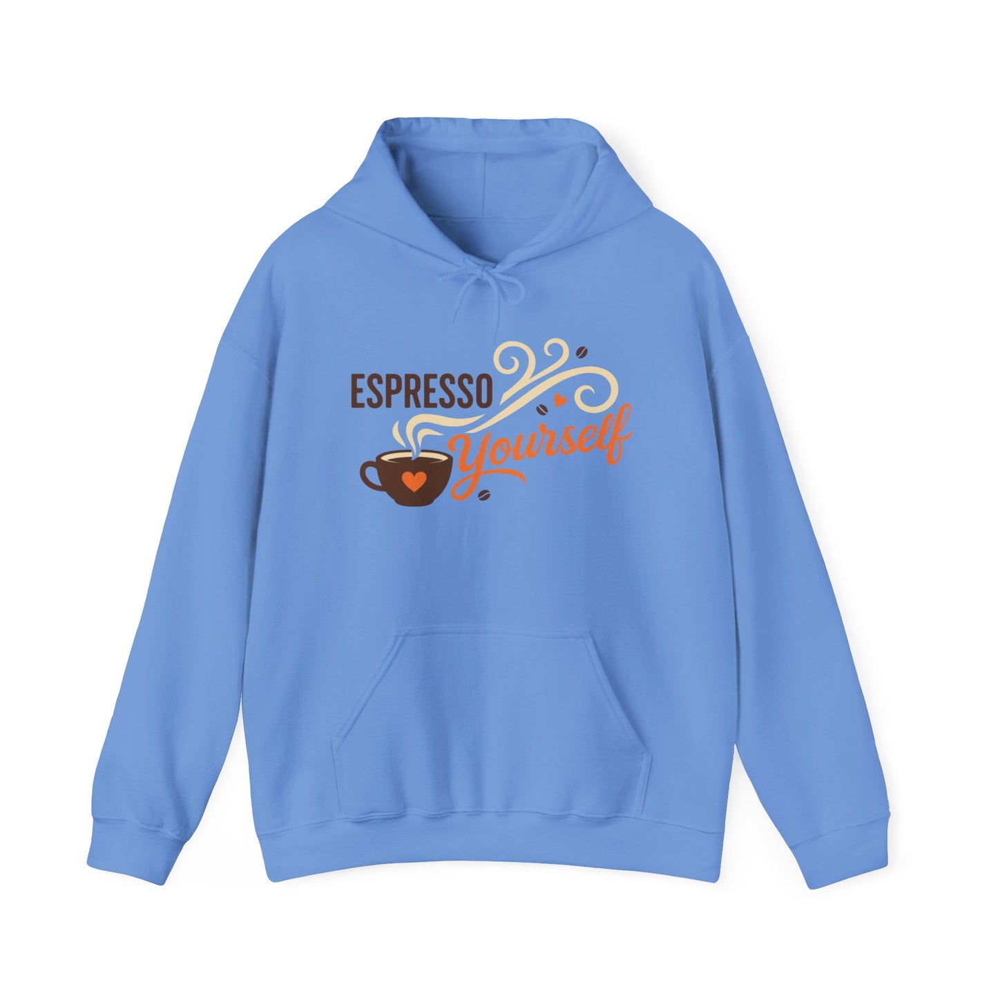Espresso Yourself Coffee Hoodie, Funny Womens Barista Gift, Cozy Cafe Sweatshirt
