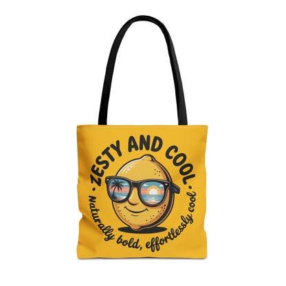 Zesty Lemon Tote Bag - Fun & Bold Carry-All for Everyday Use, Summer, Beach Days, Gifts, Eco-Friendly Shopping, Large Tote Bag