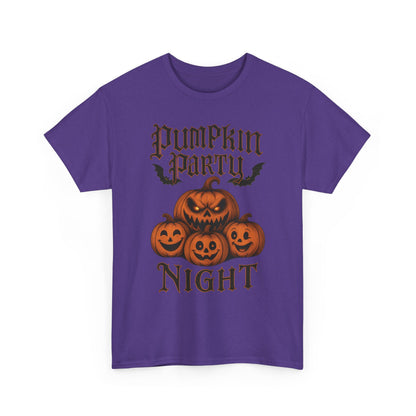Pumpkin Party Night Shirt, Women's Halloween Gothic Pumpkin T-Shirt, Spooky Jack O Lantern Party Tee, Cute Scary Fall Shirt
