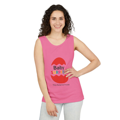 Baby Surprise Maternity Tank Top, Pregnancy Announcement Tank, Mom To Be Gift, Expecting Baby Reveal Top, Baby Shower Gift,Gender Reveal Tee