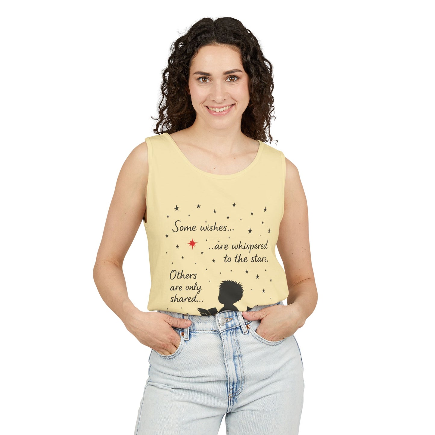 Whimsical Cat Lover's Tank Top, Inspirational Quote Top, Womens Garment-Dyed Summer Shirt, Gifts for Cat Moms, Casual Wear, Pet [...]