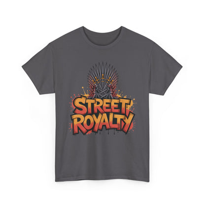 Street Royalty Men's T-Shirt, Graffiti Crown Graphic Tee, Urban Streetwear Top for Skaters and Hip Hop Style