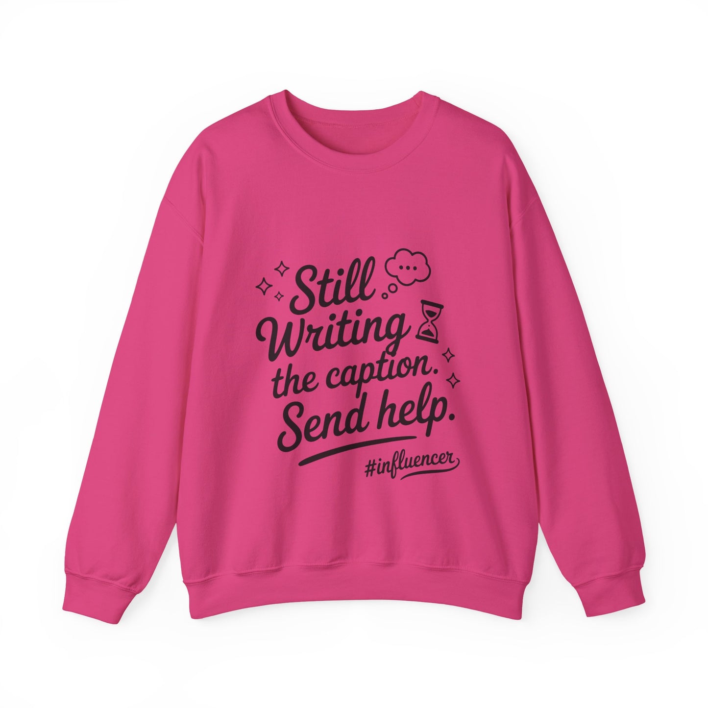 Funny Influencer Womens Sweatshirt, Cozy Oversized Crewneck, Social Media Humor Gift, Influencer Sweatshirt for Writers, social media gift