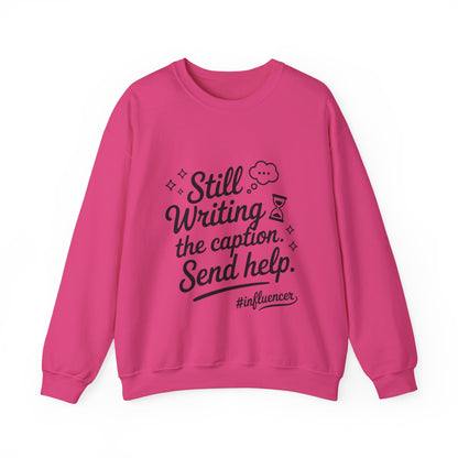 Funny Influencer Womens Sweatshirt, Cozy Oversized Crewneck, Social Media Humor Gift, Influencer Sweatshirt for Writers, social media gift