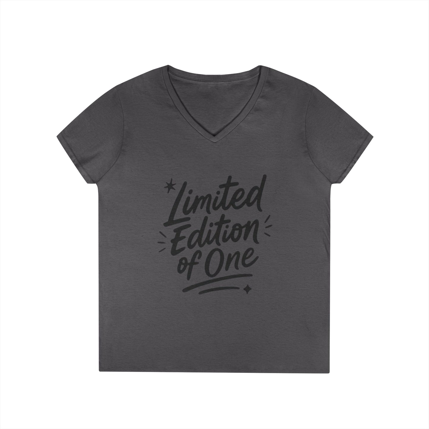 Limited Edition Ladies' V-Neck T-Shirt, Unique Gift for Her, Casual, Self-Confidence, Self-love, Positive Message Women's T-Shirt