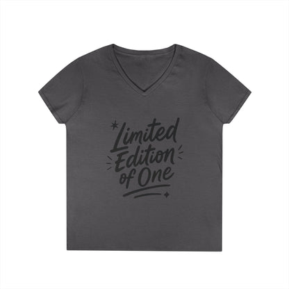 Limited Edition Ladies' V-Neck T-Shirt, Unique Gift for Her, Casual, Self-Confidence, Self-love, Positive Message Women's T-Shirt