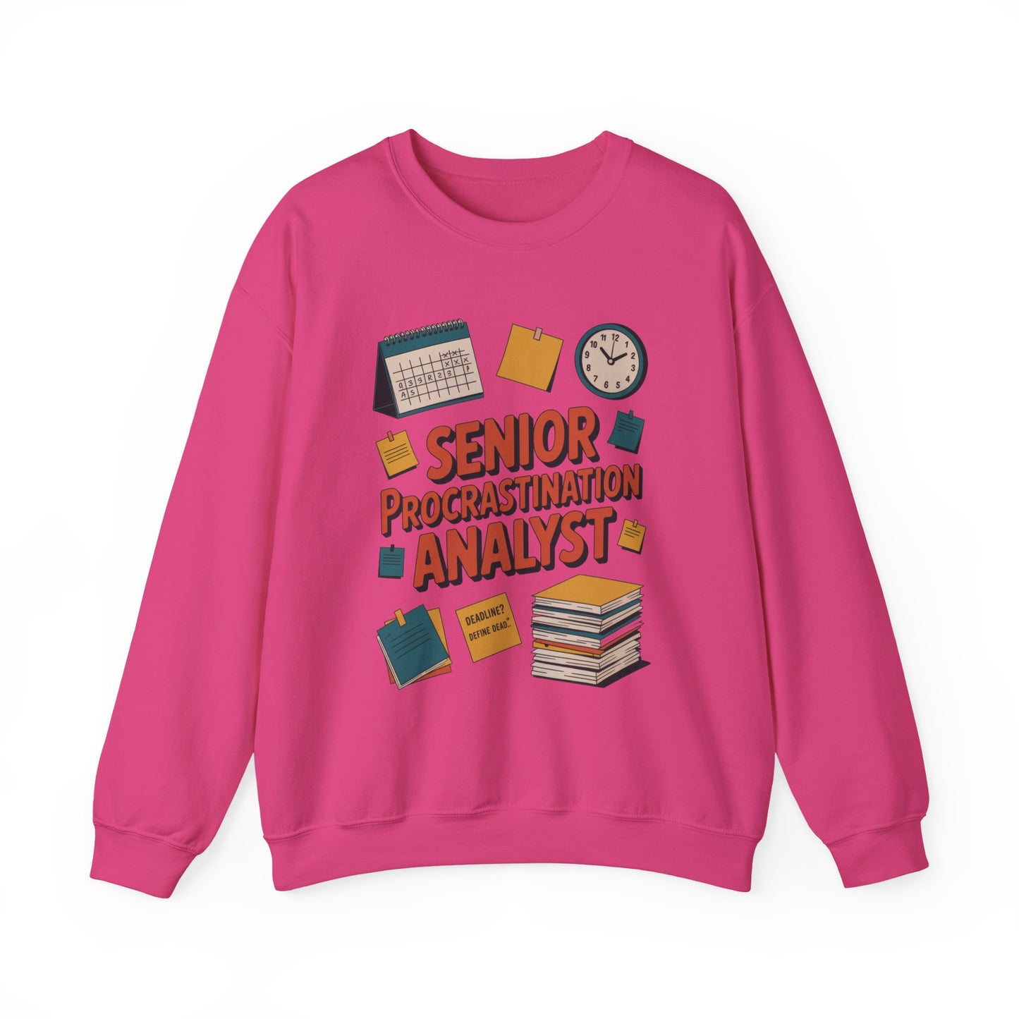 Senior Procrastination Analyst Sweatshirt, Gift for Graduates, Office Humor Apparel, Meme Sweatshirt, Casual Wear, Motivation Humor Apparel