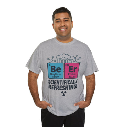Mens Beer Science T-Shirt, Periodic Table Tee, Nerd Shirt for Him, Science Gift Tee, Chemistry Shirt, Science Lover Apparel, STEM Outfit