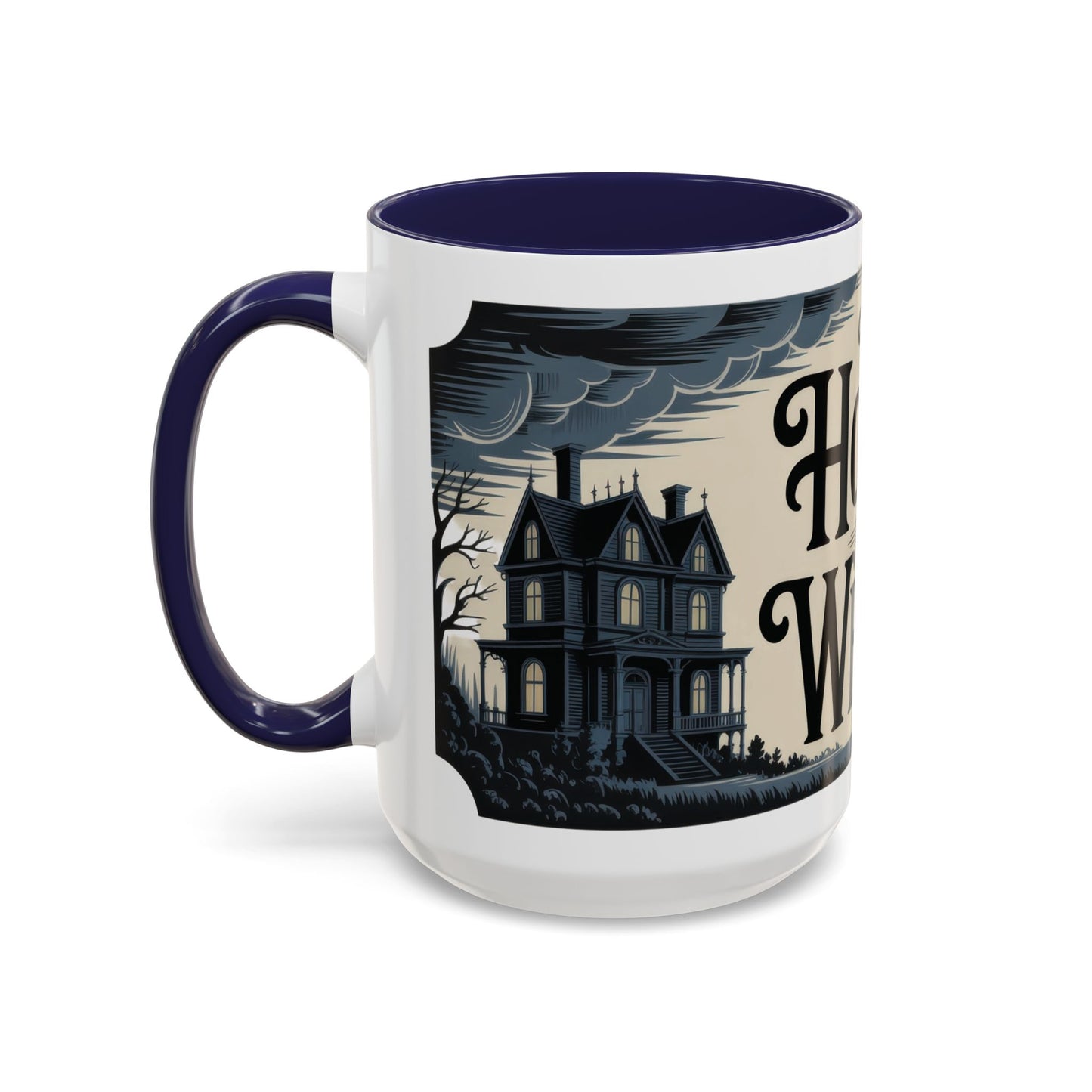 The House of Whispers Mug, Haunted Mansion Gothic Coffee Cup, Spooky Halloween Gift for Horror Lovers, Accent Coffee Mug (11, 15oz)