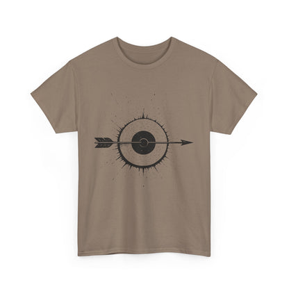 Artistic Arrow Graphic Unisex Cotton Tee, Motivational Shirt, Casual Wear, Gift for Him/Her, Trendy Fashion