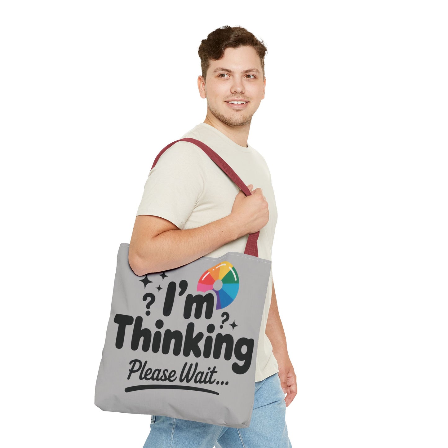 Whimsical Thinking Tote Bag, Funny Gift, Carry-All for Daily Use, Ideal for Birthdays and Graduations, Work or School Tote for Women and Men