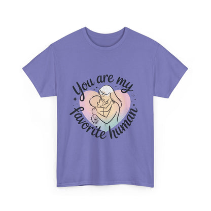 You Are My Favorite Human T-Shirt, Cute Mother and Child Shirt, Gift for Mom or Baby Shower, Mother's Day Gift