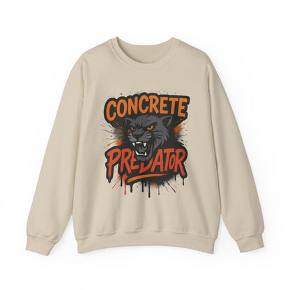 Men's Heavy Blend™ Crewneck Sweatshirt, Concrete Predator Mens Panther Crewneck Sweatshirt